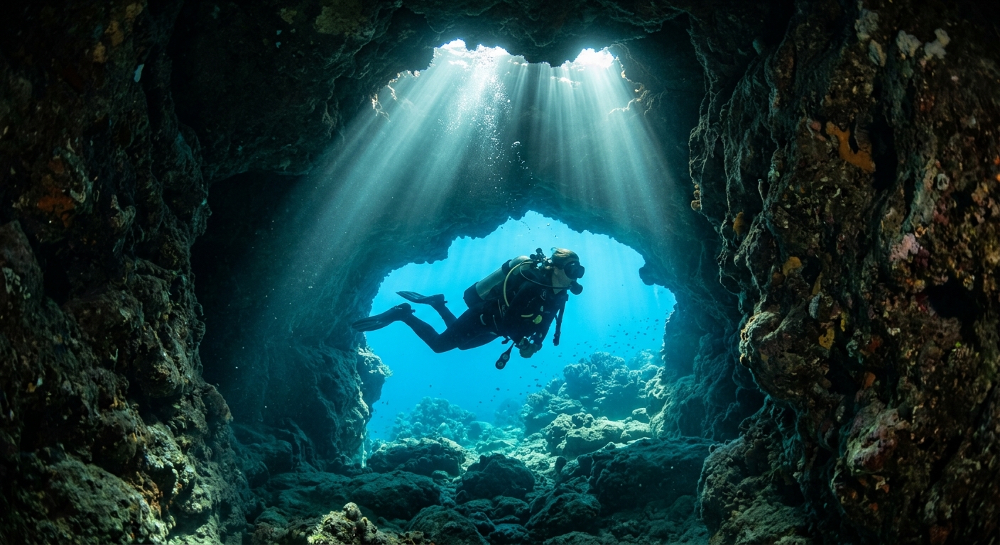 Blue Hole and Inland Sea diving in Dwejra, Gozo